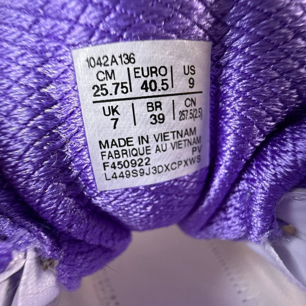 Asics Solution Speed FF 2 Tennis Shoes‎ Womens 9 White Amethyst 1042A136-104